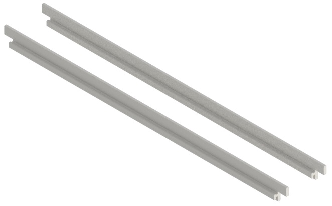 Produktbild UBK 300 032  -  Sichtkantenprofil für Winkel-Verbinder zu Unterflur-Bodenkanal UBK 300, 3mm Vertiefung